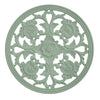 Floral Arabesque Wall Medallion – Light Green (16”)